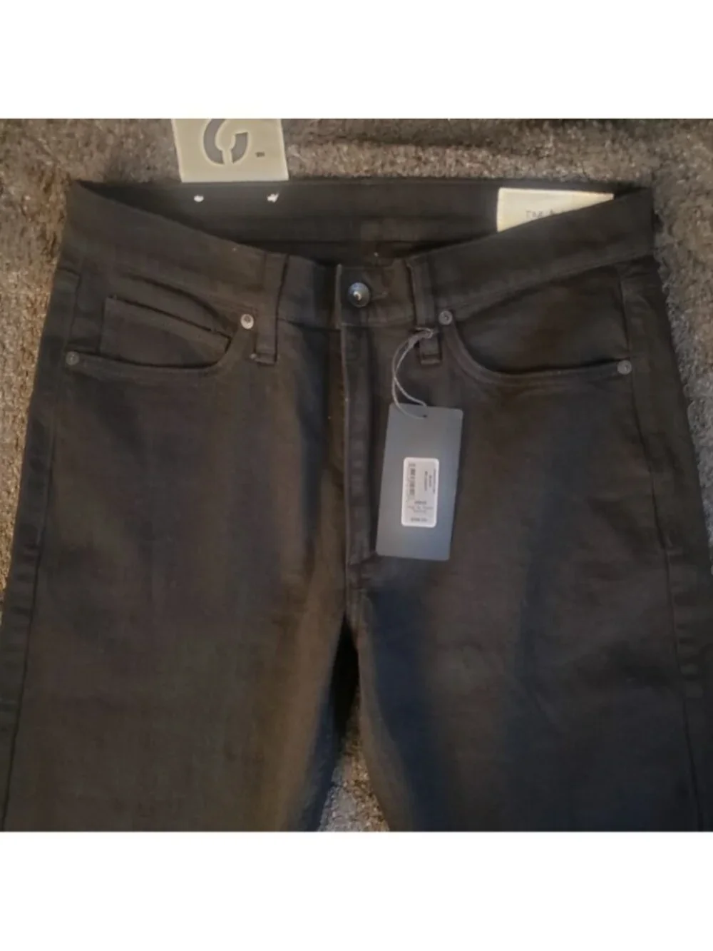 NWT rag & bone Men's 32×32  Slim Fit Black  Denim Jeans RX0225F2OBL RB2 Slim Fit
